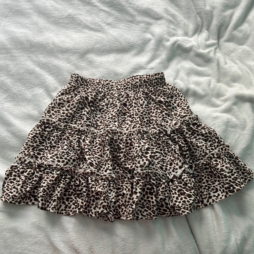 Cheetah print skirt